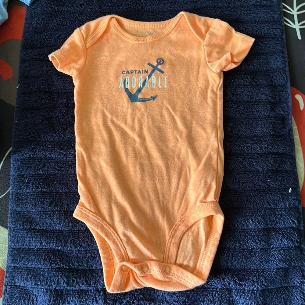 Carter’s Baby Bodysuits One Piece Size 6 Months Short Sleeve Rompers Lot